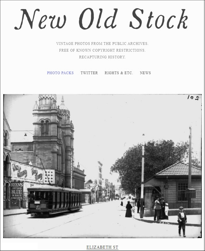 New Old Stock — бесплатный фотосток без регистрации